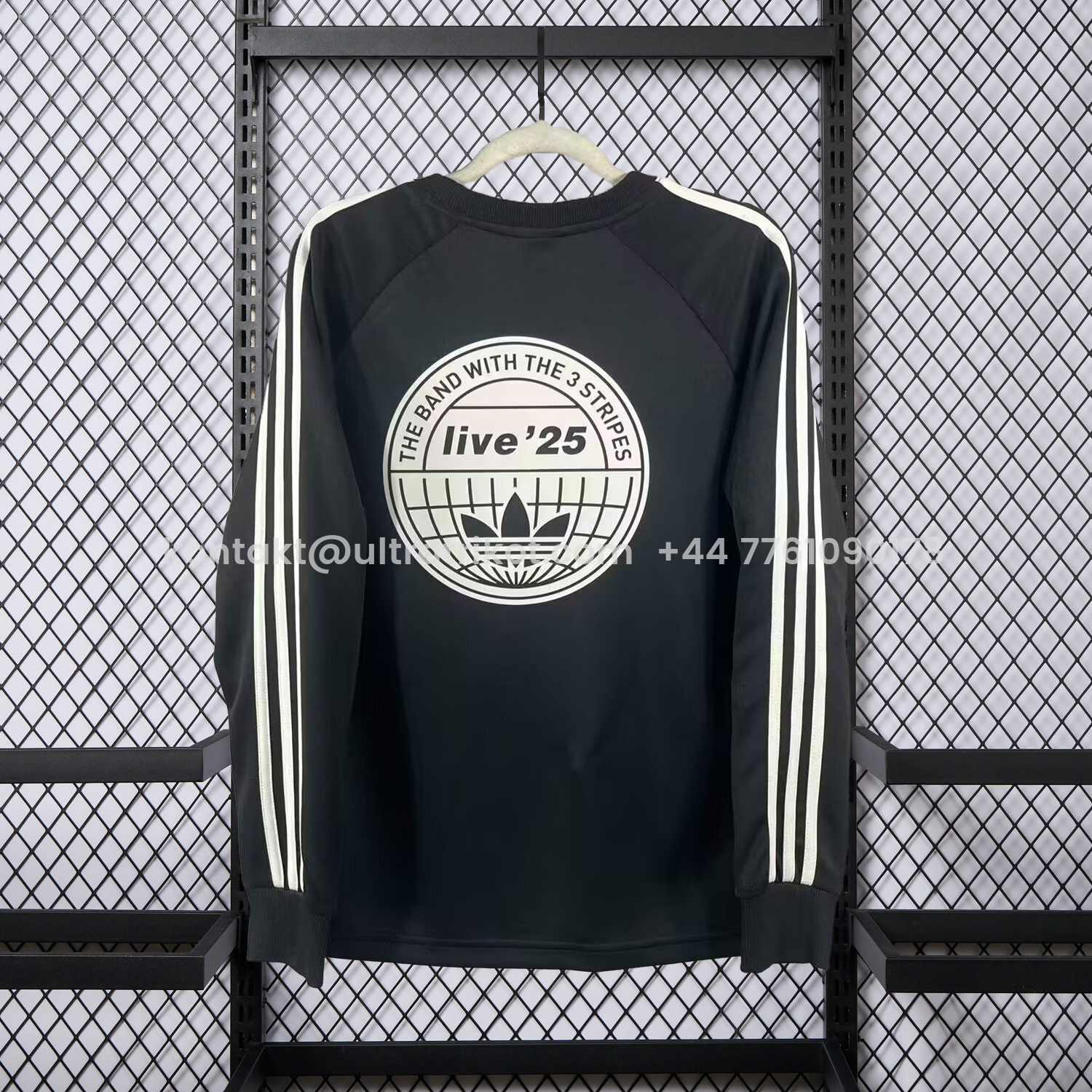 UltraTrikot-Adidas 25-26 Oasis Originals Tour Black Long Sleeves Jersey - Fans Version