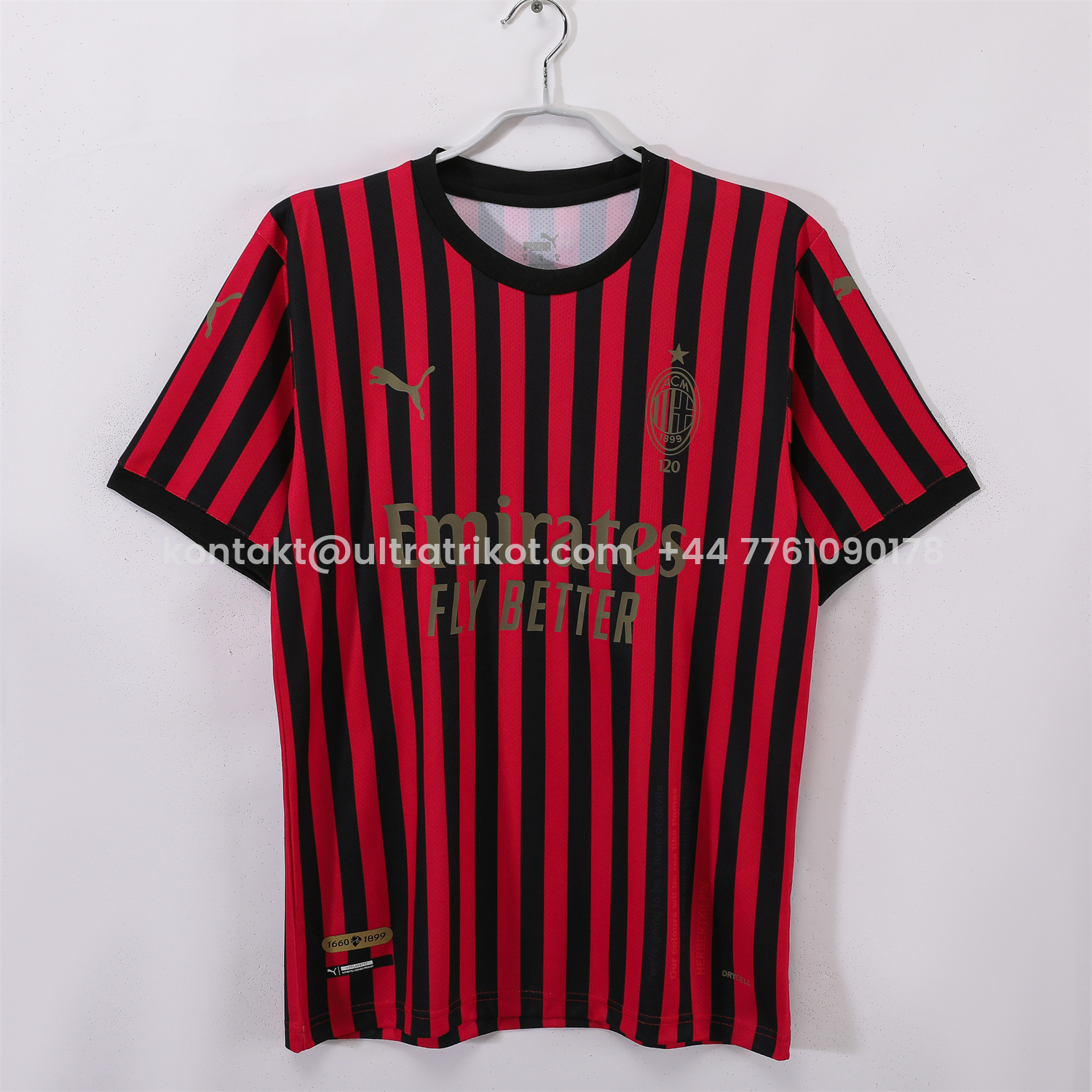 UltraTrikot-Retro AC Milan 2019 120th Anniversary Home Jersey