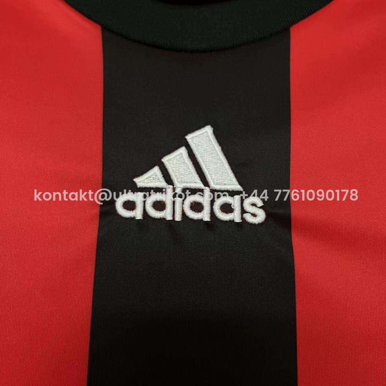 UltraTrikot-Retro AC Milan 2008-09 Home Long Sleeve Jersey