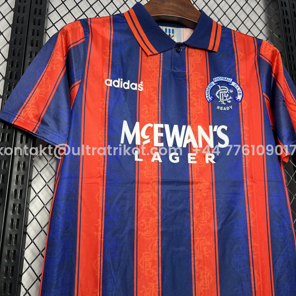 UltraTrikot-Retro Glasgow Rangers 1993-94 Away Stadium Jersey