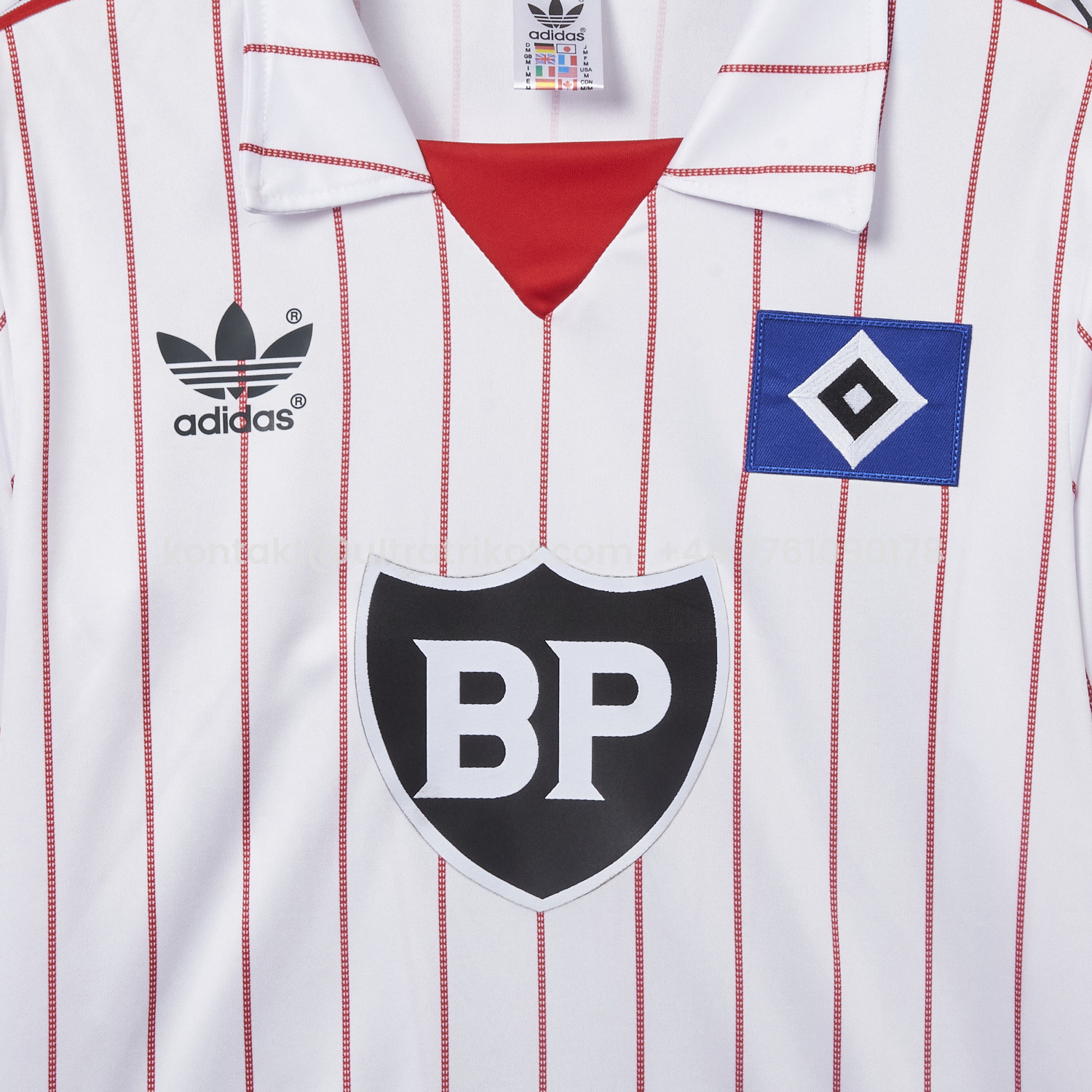 UltraTrikot-Retro Hamburger SV 1982-83 Home Long Sleeves Jersey