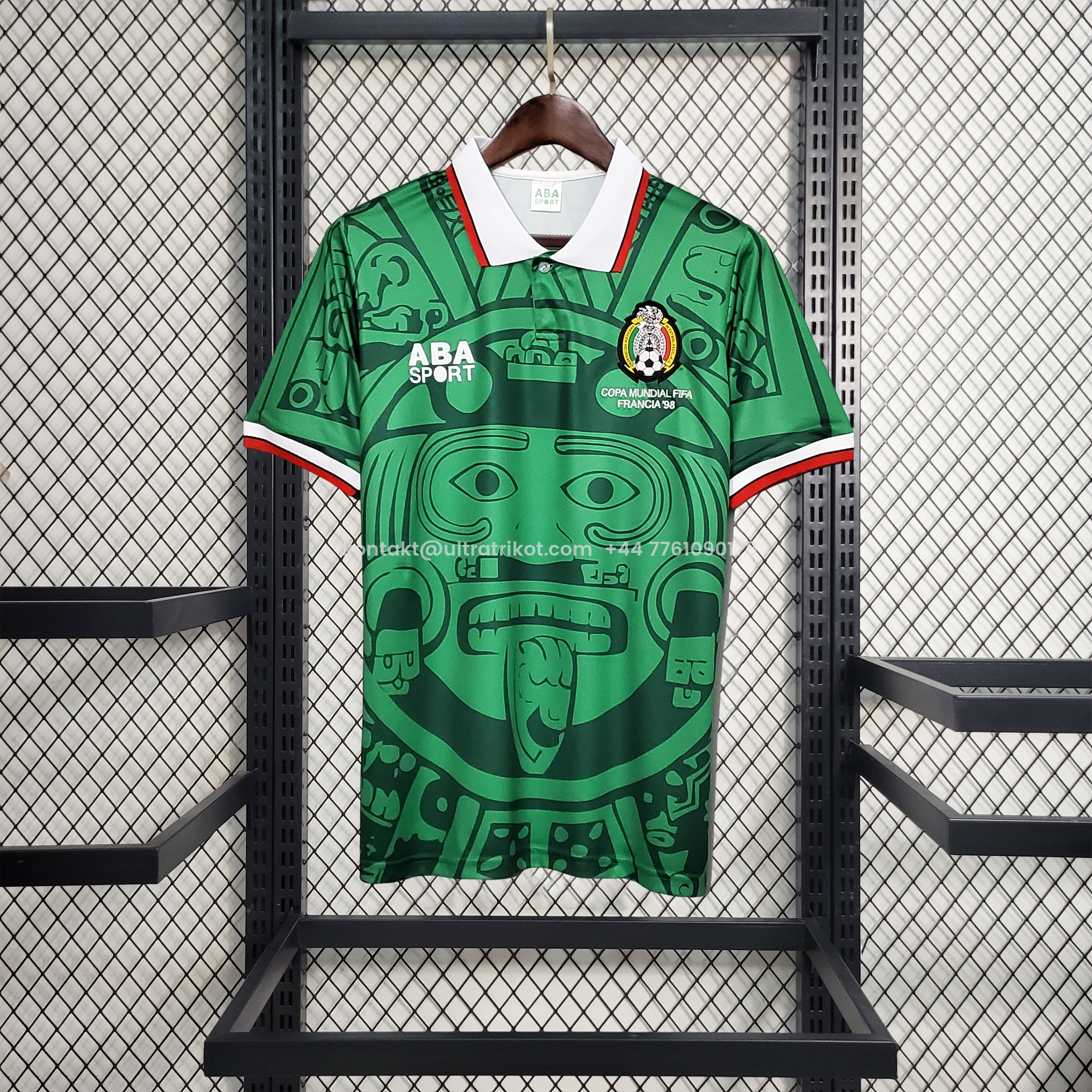 UltraTrikot-Retro Mexico 1998 Home Jersey
