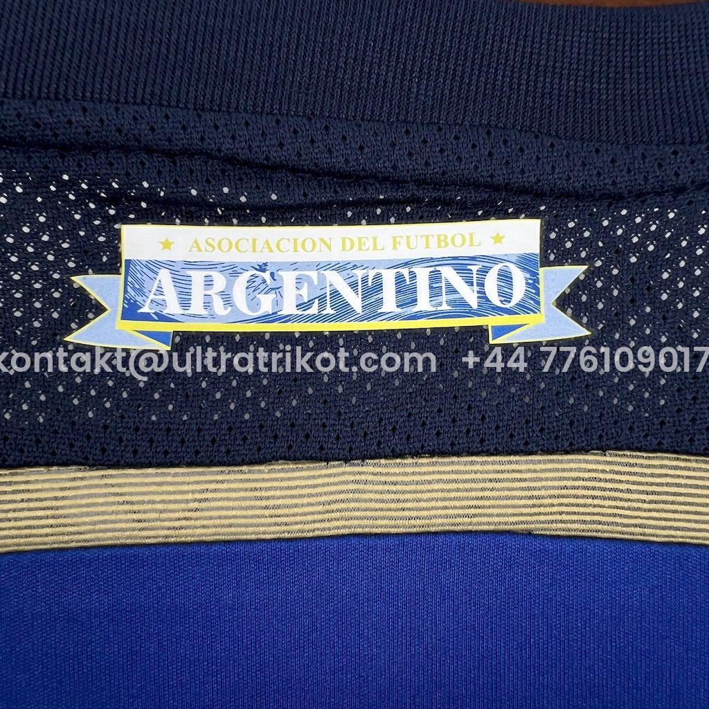 UltraTrikot-Retro Argentina 2014 Away Long Sleeves Jersey