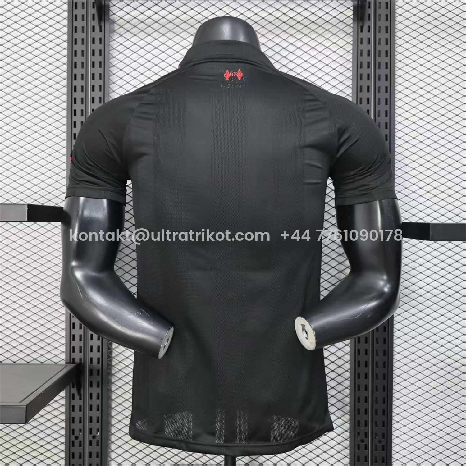 UltraTrikot-Liver.pool 25-26 Black Special Whit Red Sponsor Jersey - Player Version