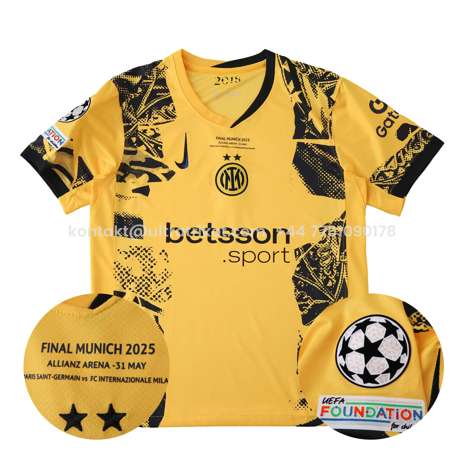 UltraTrikot-Inter Milan 24-25 Third Champions League Final Jersey - Fans Version