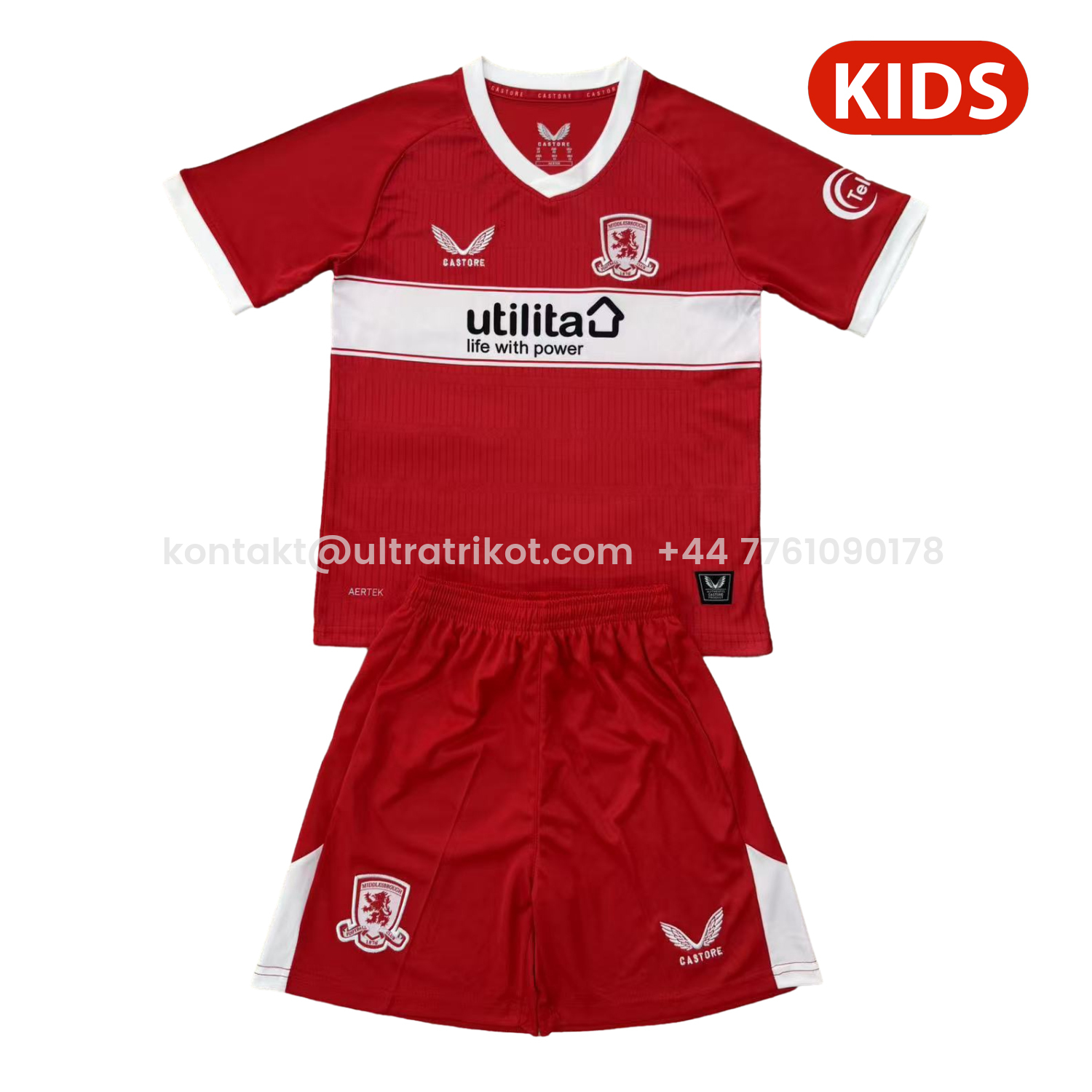 UltraTrikot-Middlesbrough 25-26 Home Kids Kit
