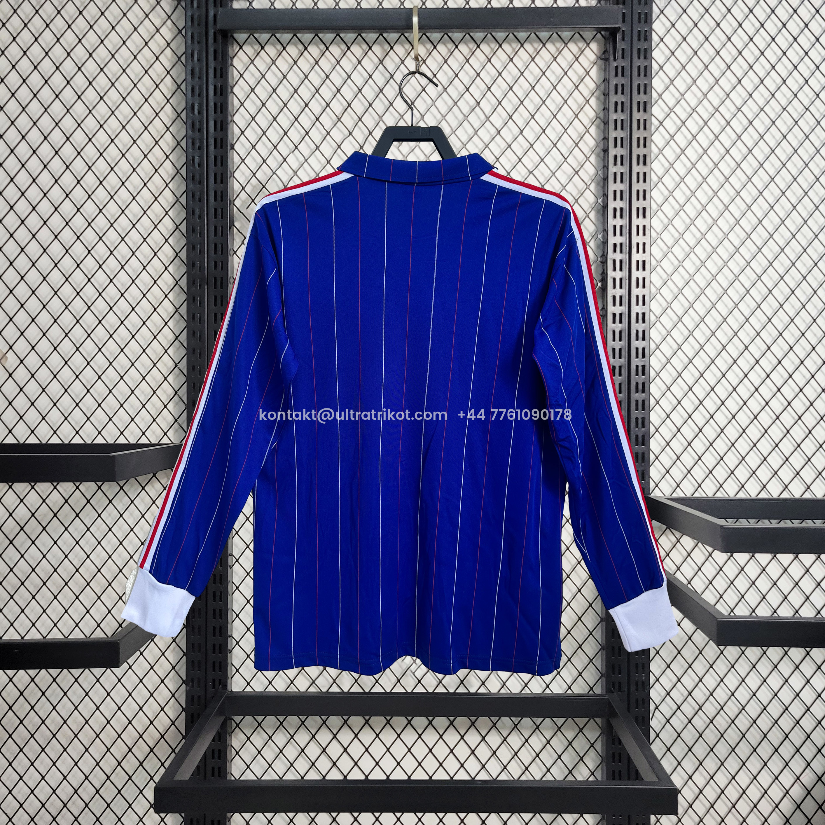 UltraTrikot-Retro France 1980-82 Home Long Sleeve Jersey