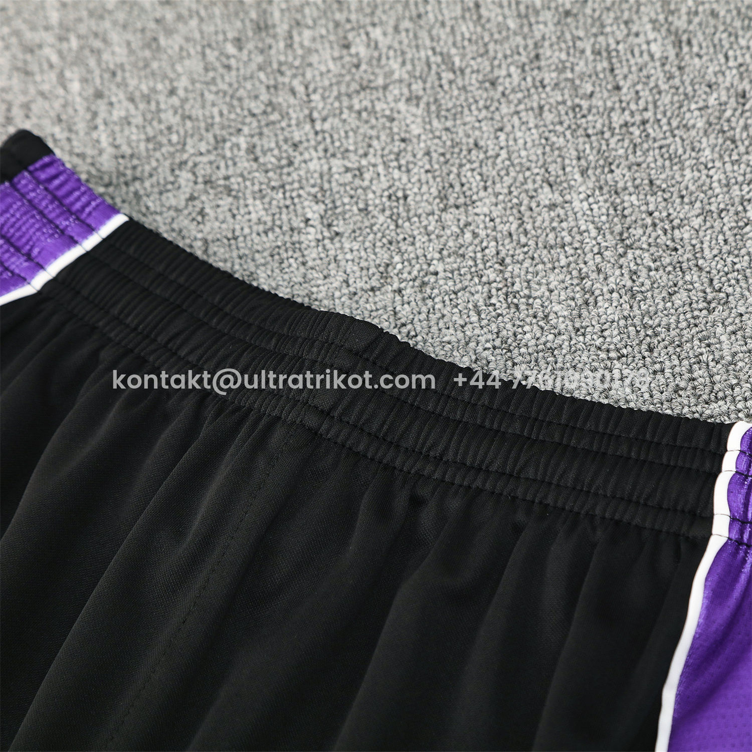 UltraTrikot-Real Madrid 25-26 Short-Sleeve Training Set - Blue Edge Black Top & Black Shorts