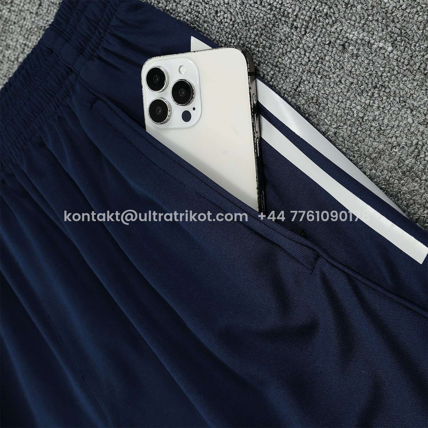 UltraTrikot-Arsenal 25-26 Vest Training Set - Deep Blue Vest and Shorts