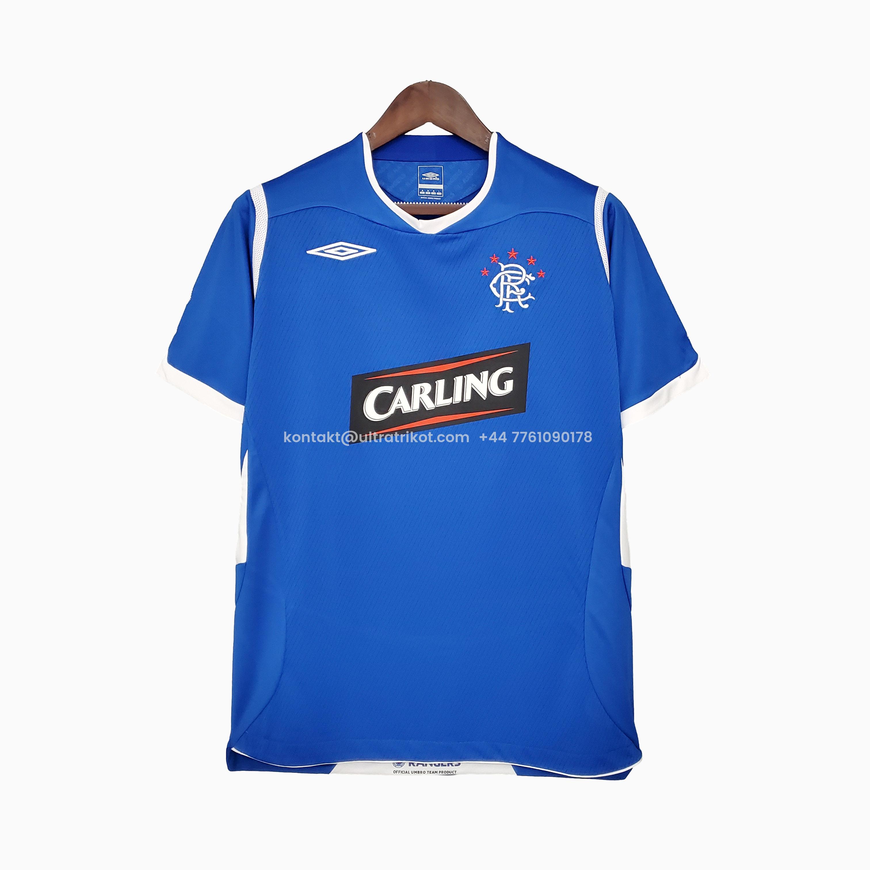 UltraTrikot-Retro Glasgow Rangers 08-09 Home Stadium Jersey