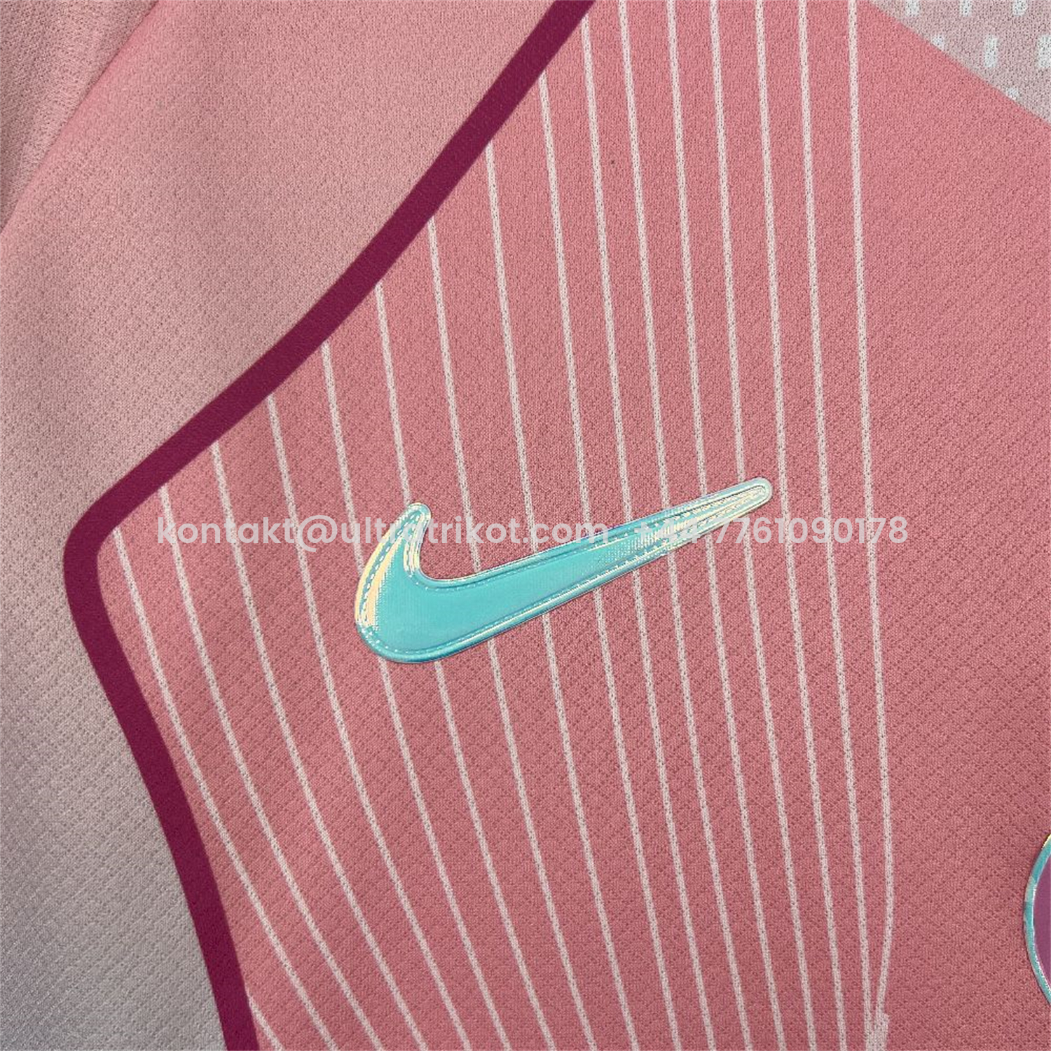 UltraTrikot-Paris Saint-Germain PSG 25-26 T90 White Lines Pink Gradient Special Jersey - Fans Version