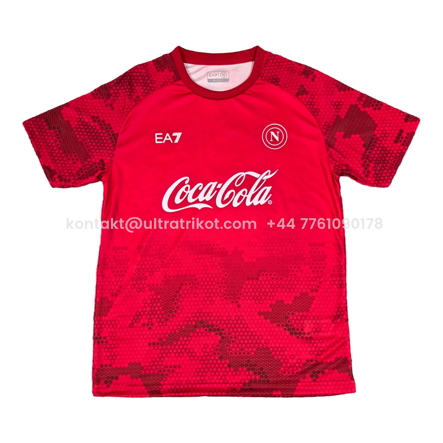 UltraTrikot-Napoli 24-25 Red Pre-Match Training Jersey - Fans Version