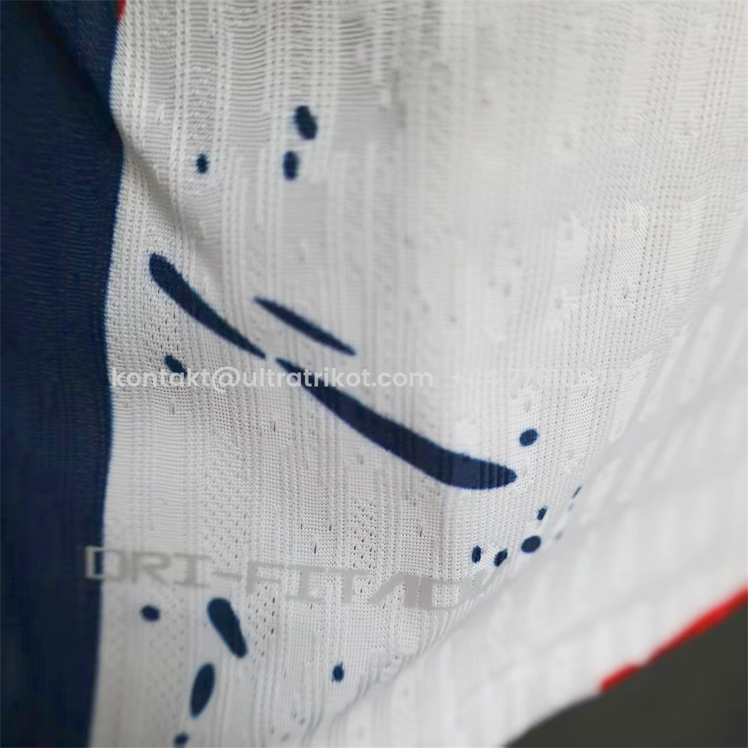 UltraTrikot-Paris Saint-Germain PSG 25-26 Red And Blue Lines White Special Jersey - Player Version