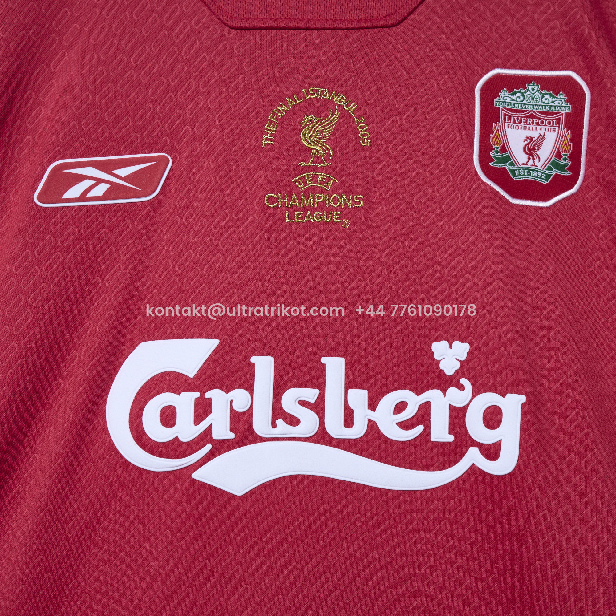 UltraTrikot-Retro Liver.pool 2005 Home Stadium Jersey - with UEFA Champions League Final Patch
