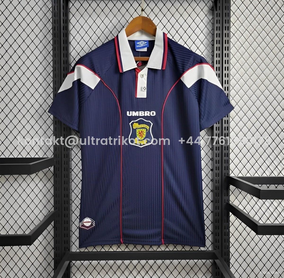 UltraTrikot-Retro S-c-o.t l.a-n.d 1996-98 Home Jersey