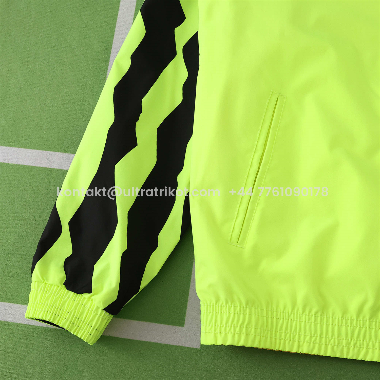 UltraTrikot-Dortmund 25-26 Double Sided Reversible Windbreaker - Green & Yellow