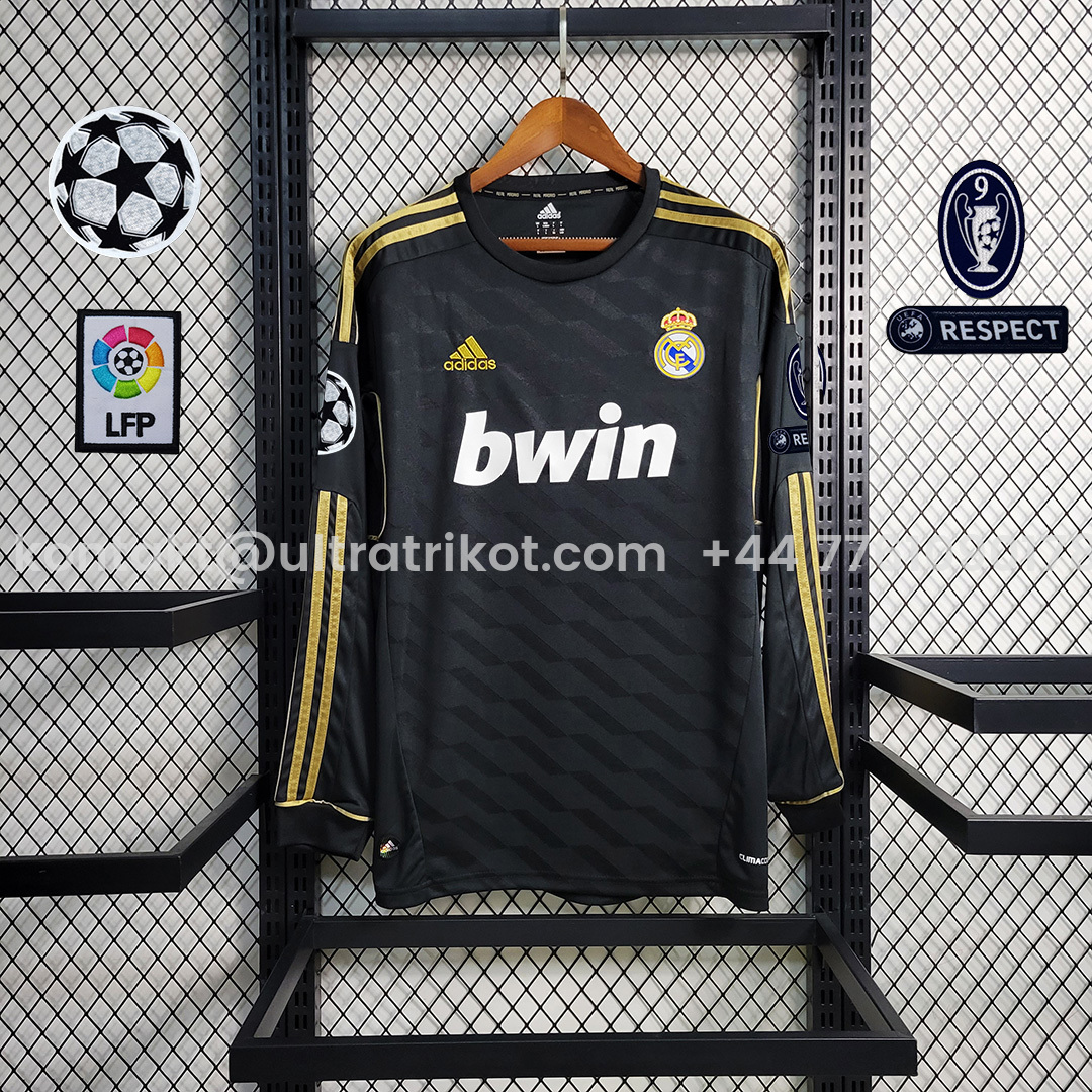 UltraTrikot-Retro Real Madrid 11-12 Away Long Sleeve Jersey