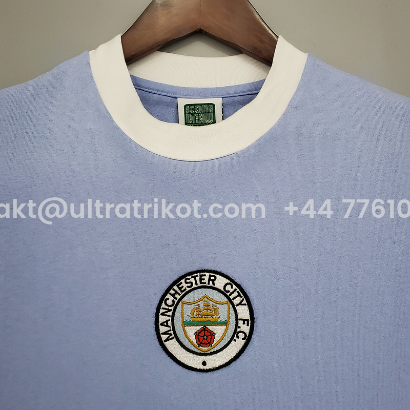UltraTrikot-Retro Manchester City 1972 Home Stadium Jersey