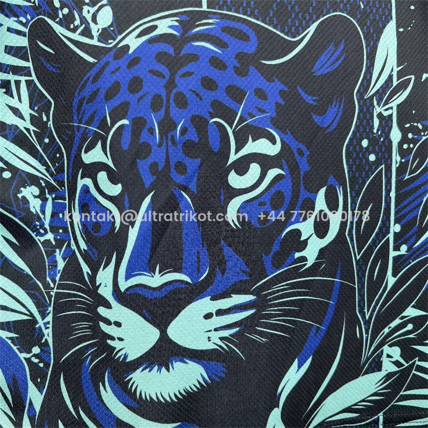 UltraTrikot-Brazil 2026 Blue Leopard Special Jersey - Fans Version