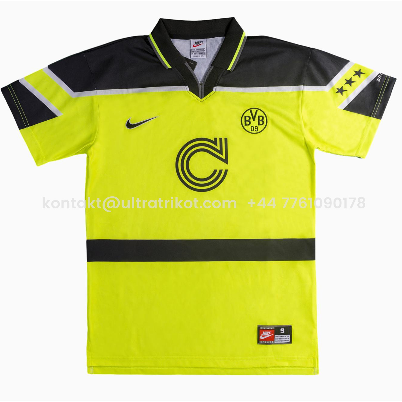 UltraTrikot-Retro Dortmund 1996-97 Home Champions League Final Jersey