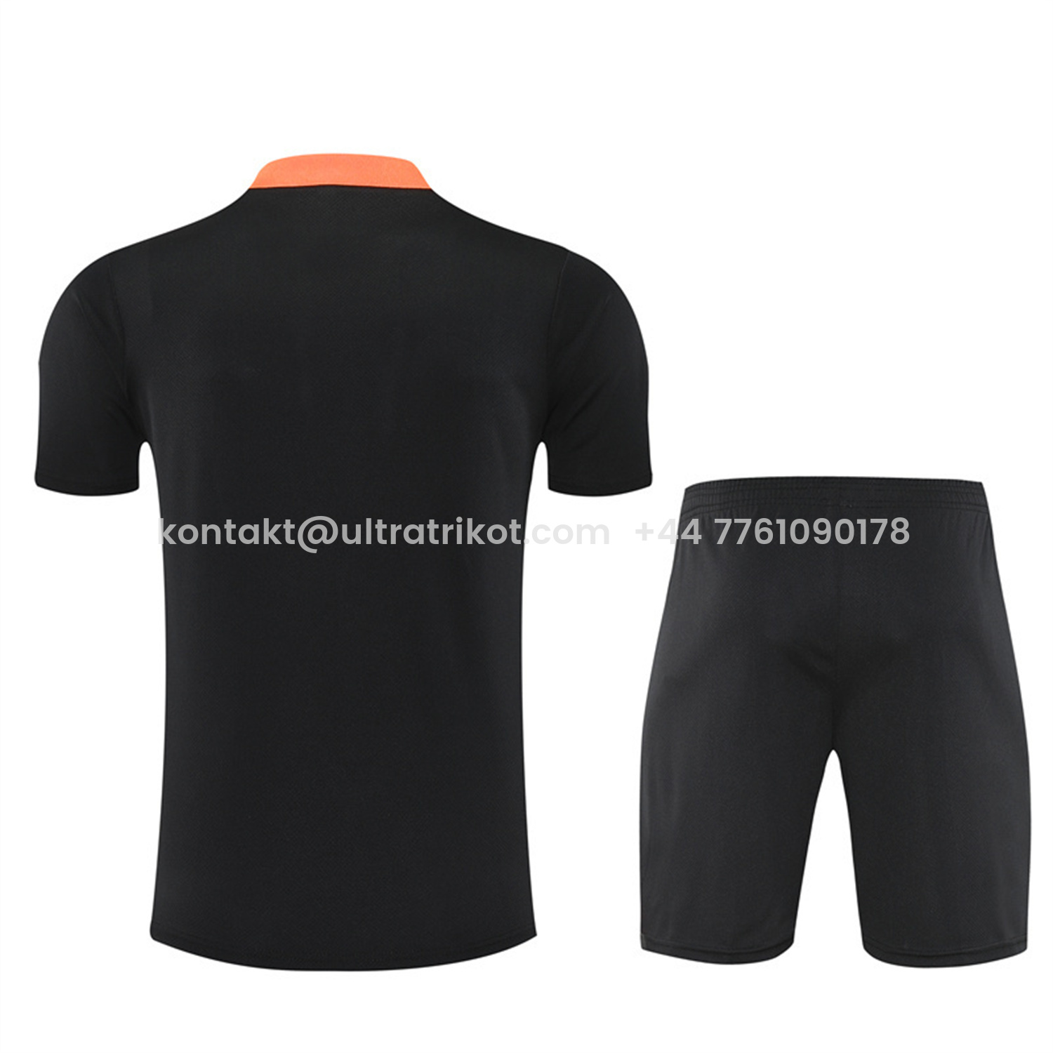 UltraTrikot-Brazil 25-26 Short-Sleeve Training Set - Black Top & Black Shorts