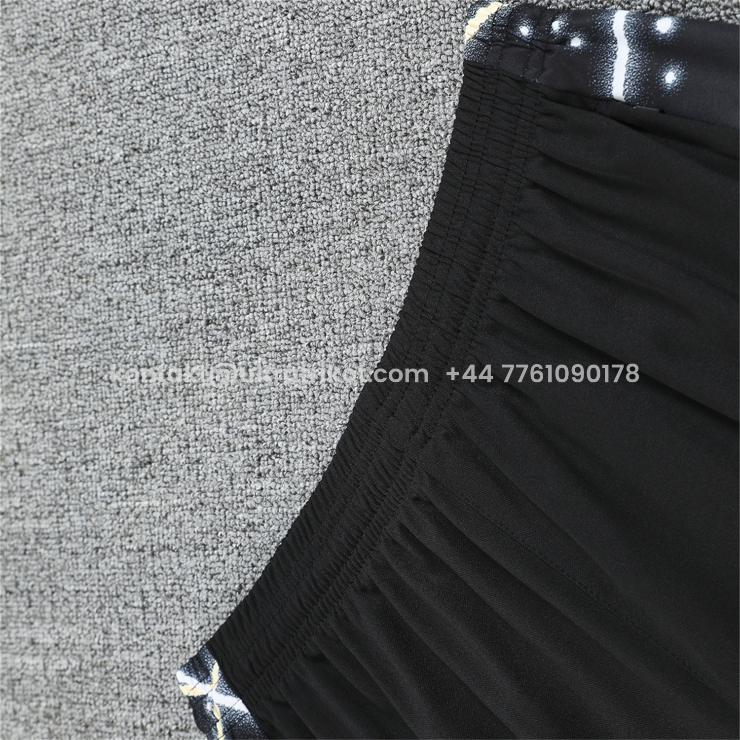 UltraTrikot-C.H.E.L.S.E.A 25-26 Vest Training Set - Yellow Fluorescent Rays Black Vest & Black Shorts