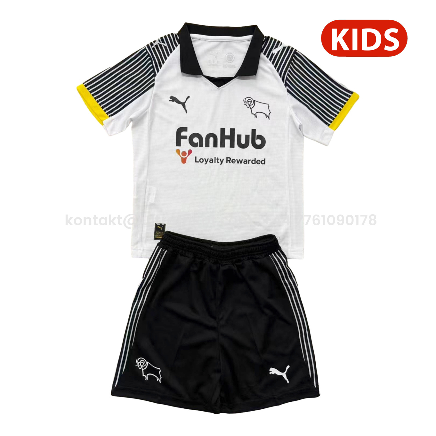 UltraTrikot-Derby County 25-26 Home Kids Kit
