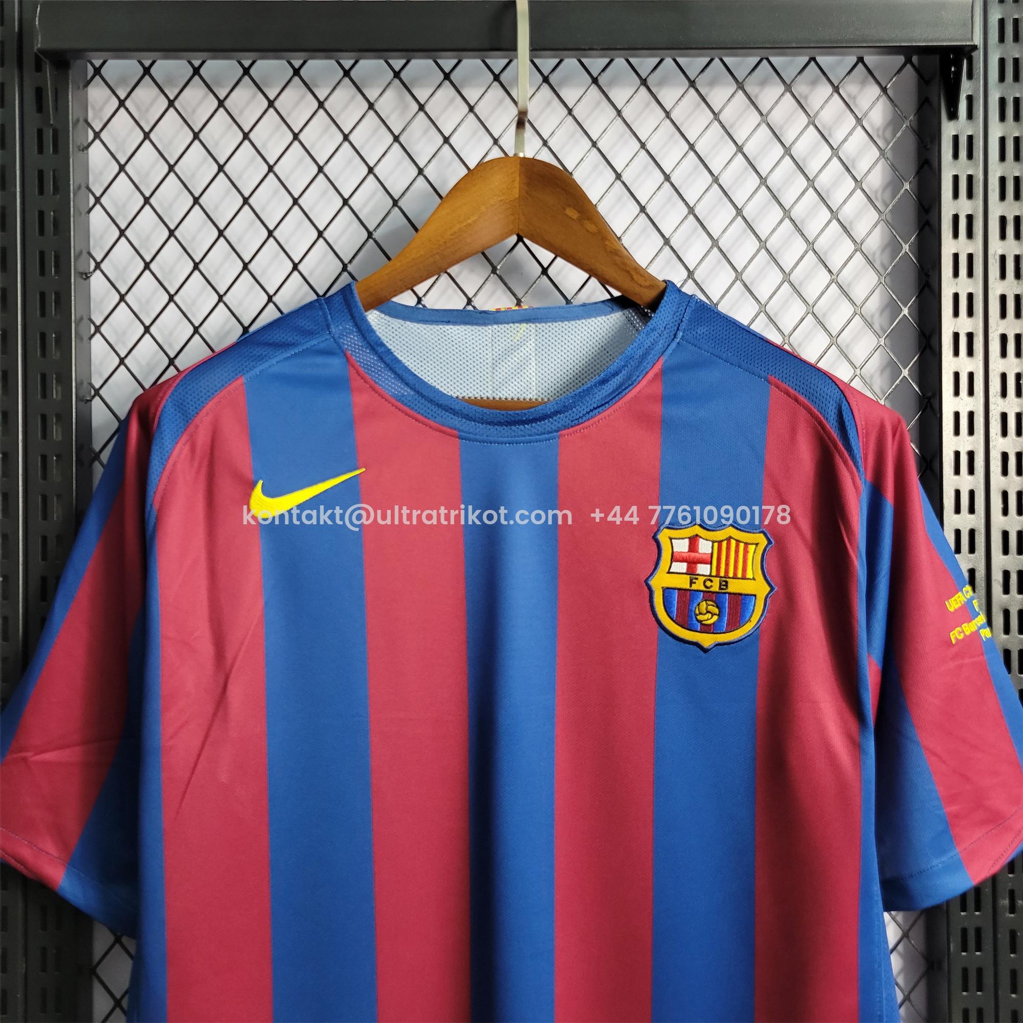 UltraTrikot-Retro Barcelona 05-06 Home Stadium Jersey - UEFA Champions League Final