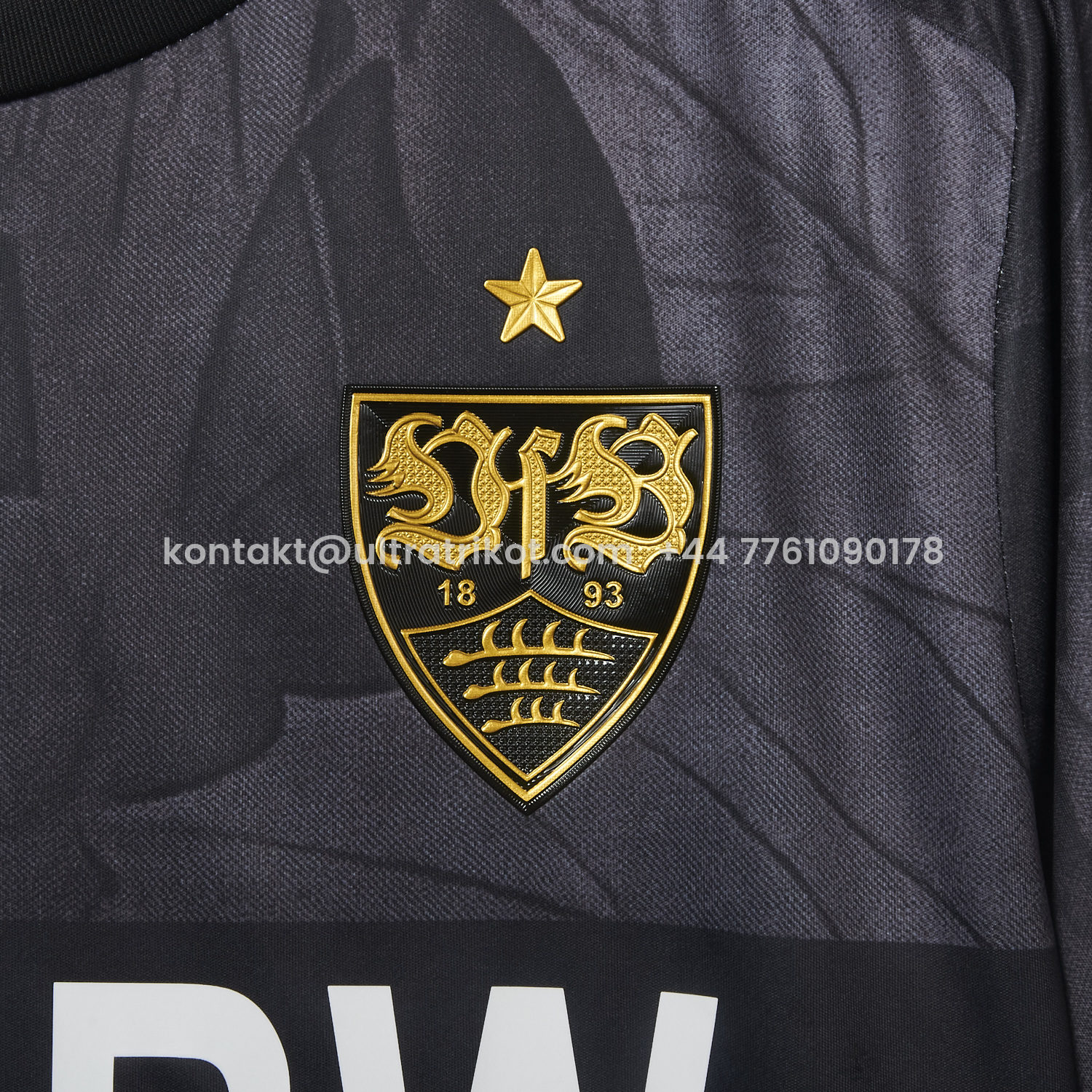 UltraTrikot-VfB Stuttgart 25-26 Third Black Jersey - Fans Version