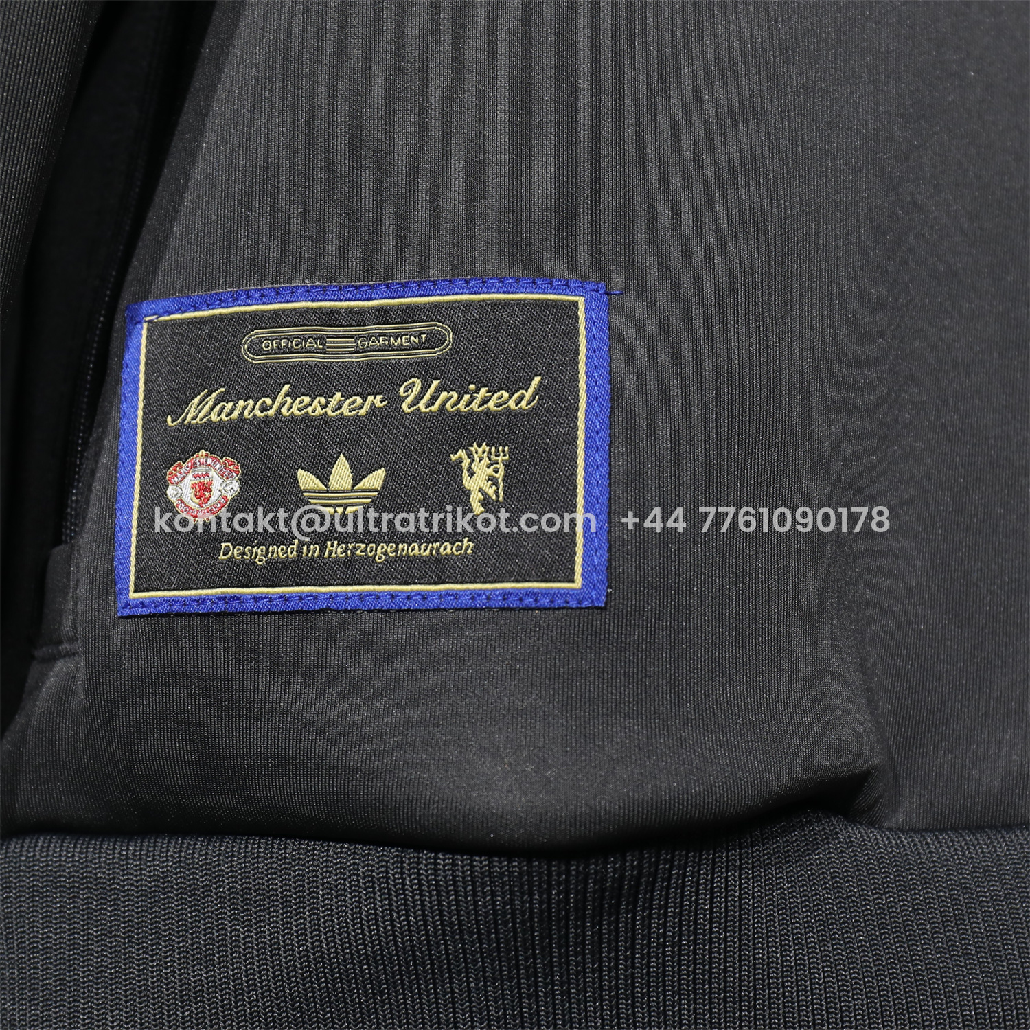 UltraTrikot-Manchester United 25-26 Pure Color Training Set - Black Top and Black Pants