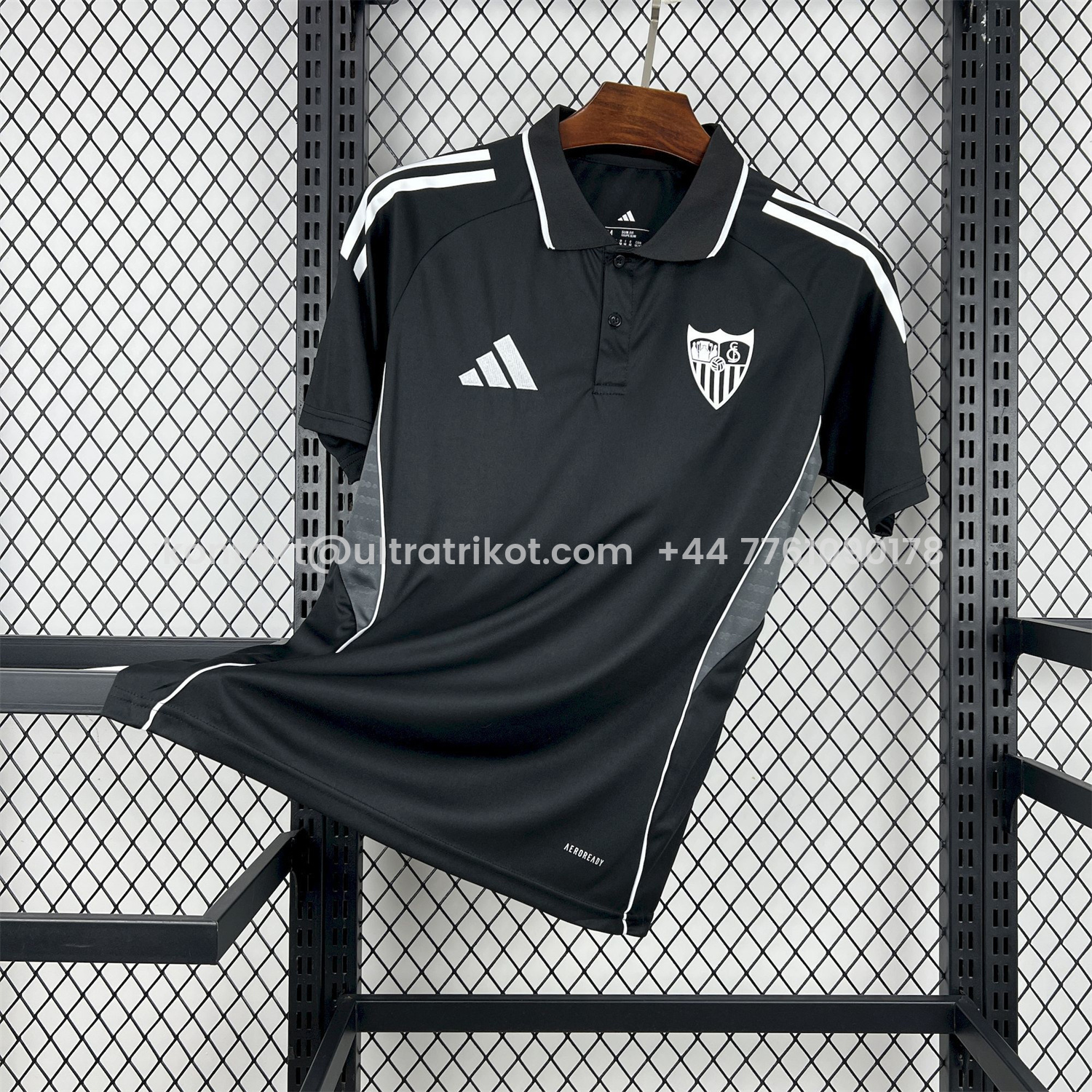 UltraTrikot-Sevilla 25-26 Black Travel Jersey - Fans Version