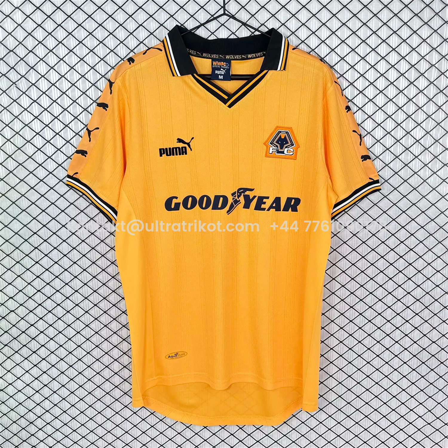 UltraTrikot-Retro Wolverhampton Wanderers Wolves 1998-99 Home Jersey