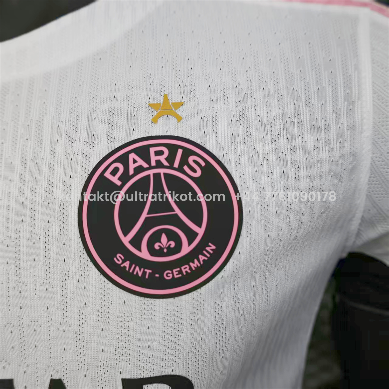 UltraTrikot-Paris Saint-Germain PSG 25-26 White Pre-Match Training Jersey - Player Version