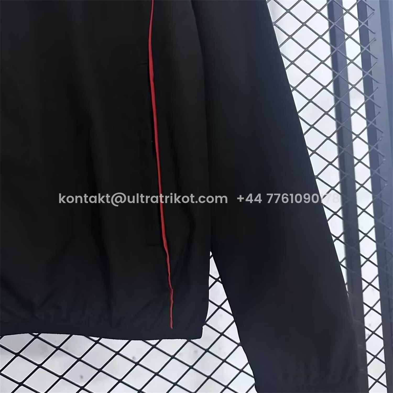 UltraTrikot-Ajax 25-26 Training Windbreaker Jacket - Black