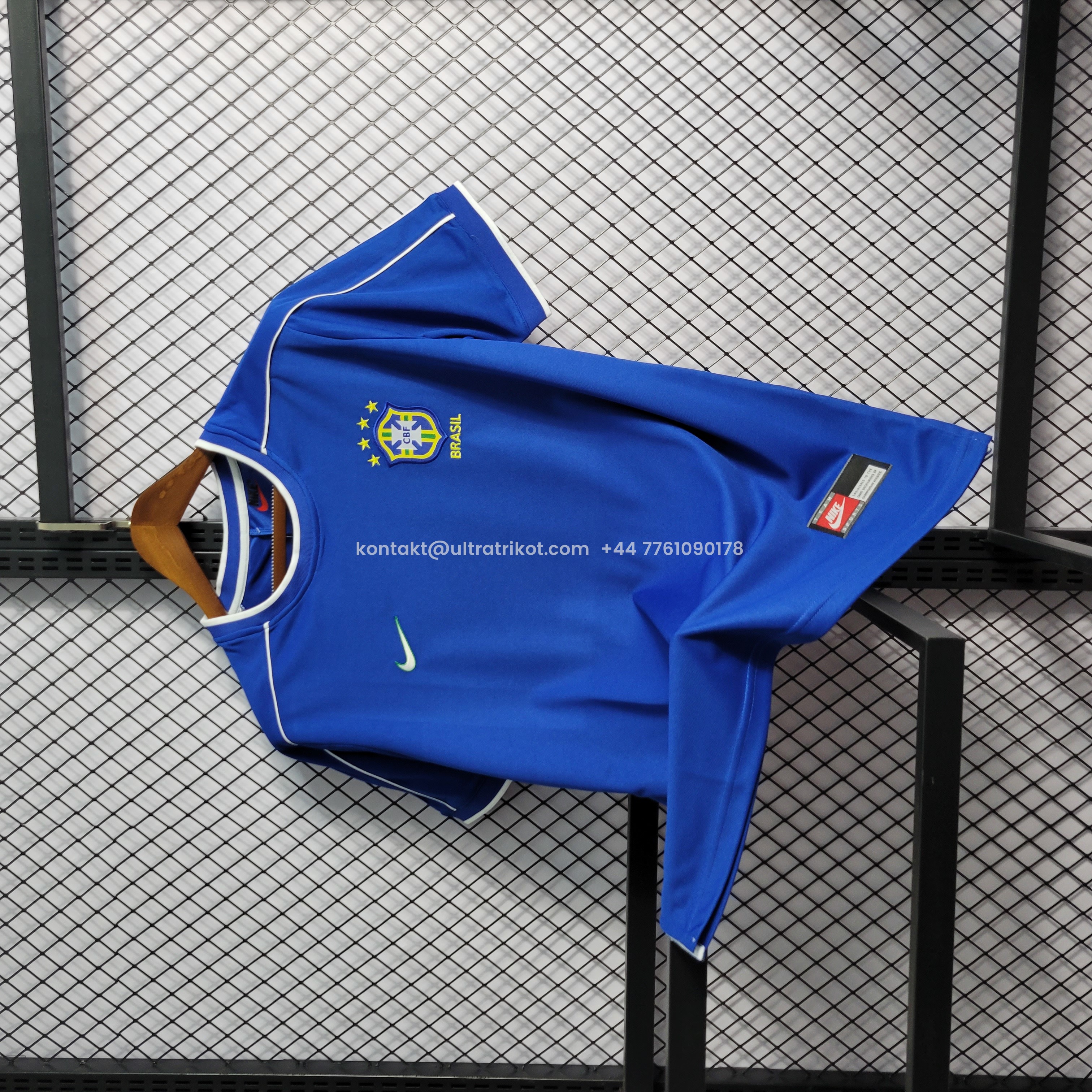 UltraTrikot-Retro Brazil 1998 Away Stadium Jersey