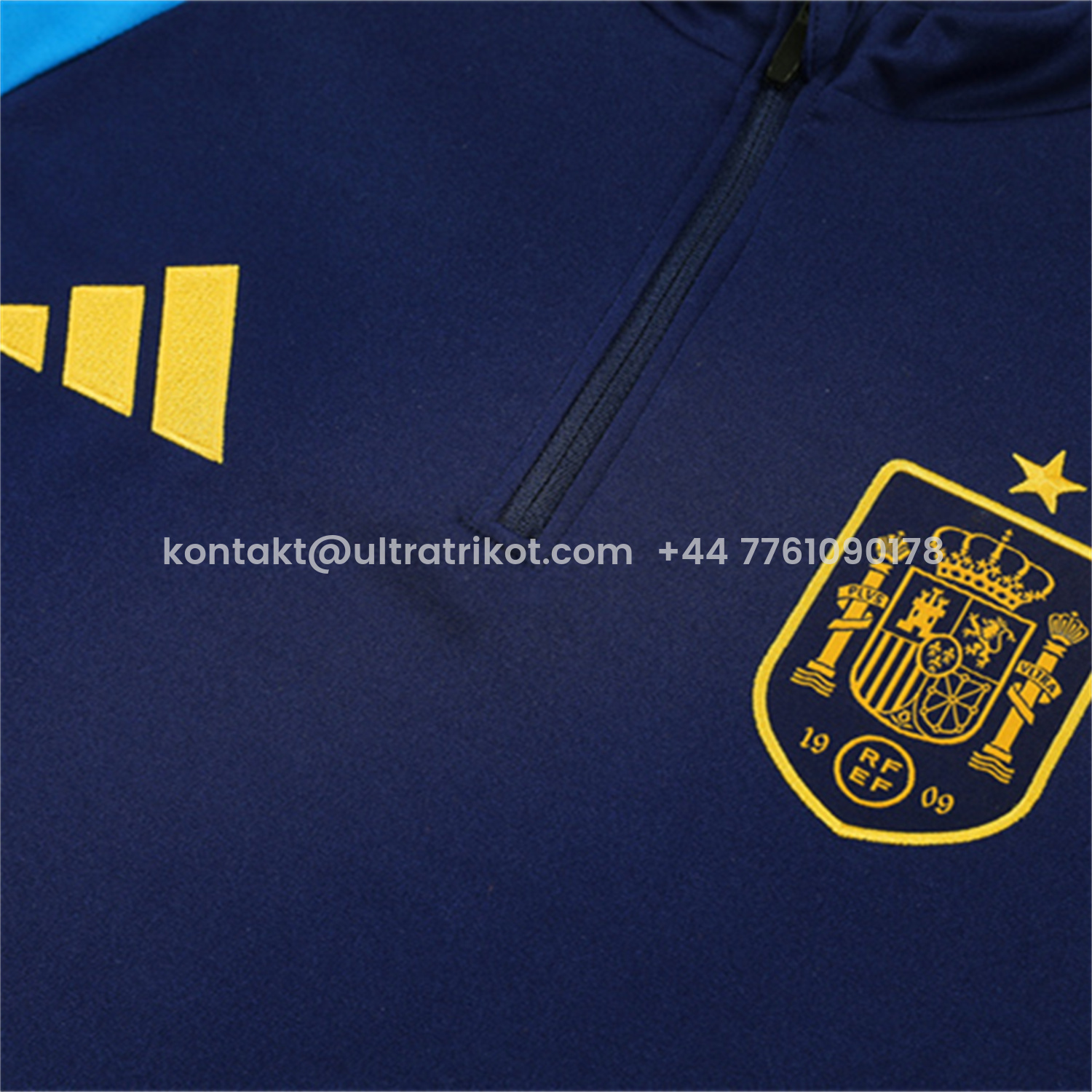 UltraTrikot-Spain 2026 Kids Long Sleeve Training Set - Royal Blue Top & Pants