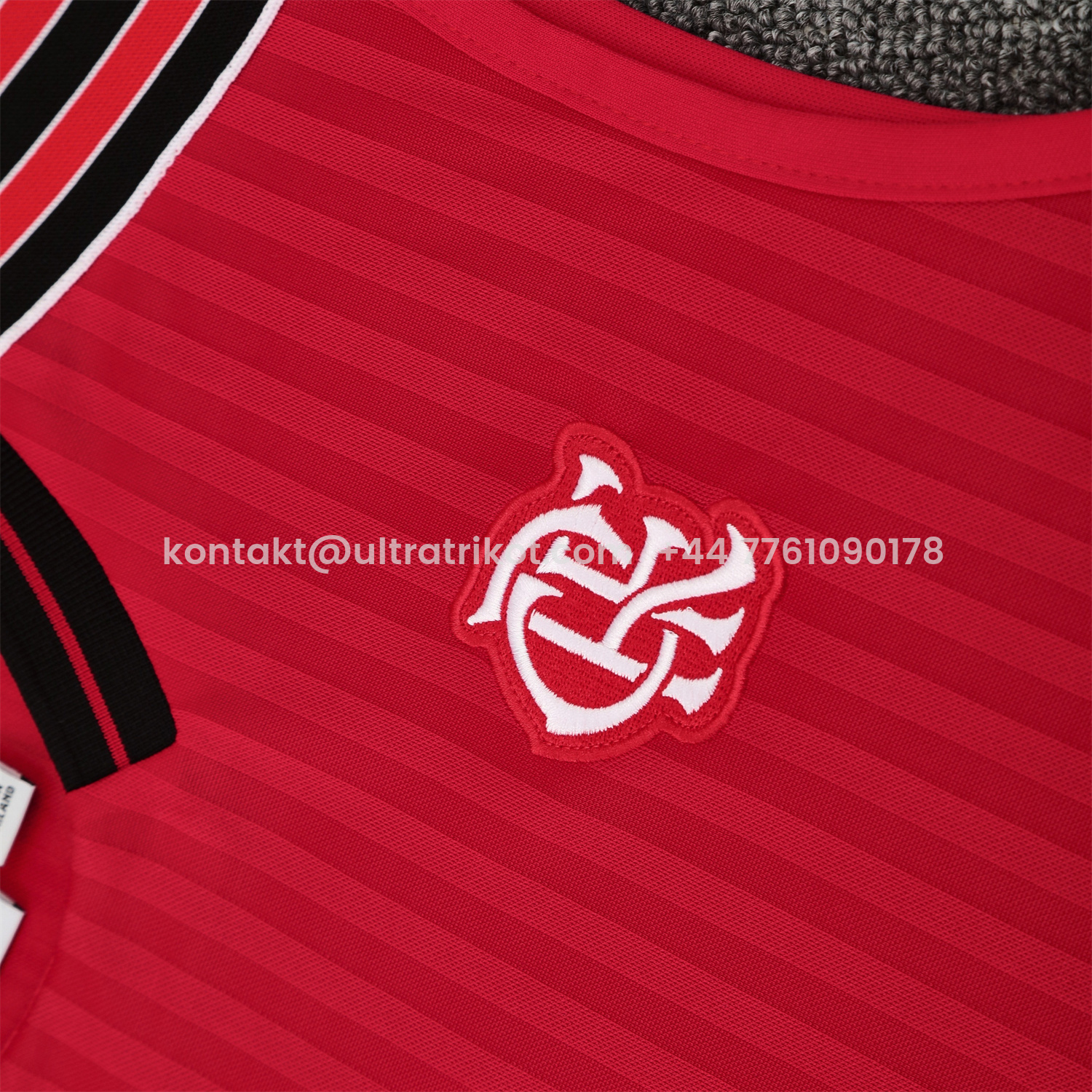 UltraTrikot-Flamengo 25-26 Short-Sleeve Training Set - Red Vest & Black Shorts