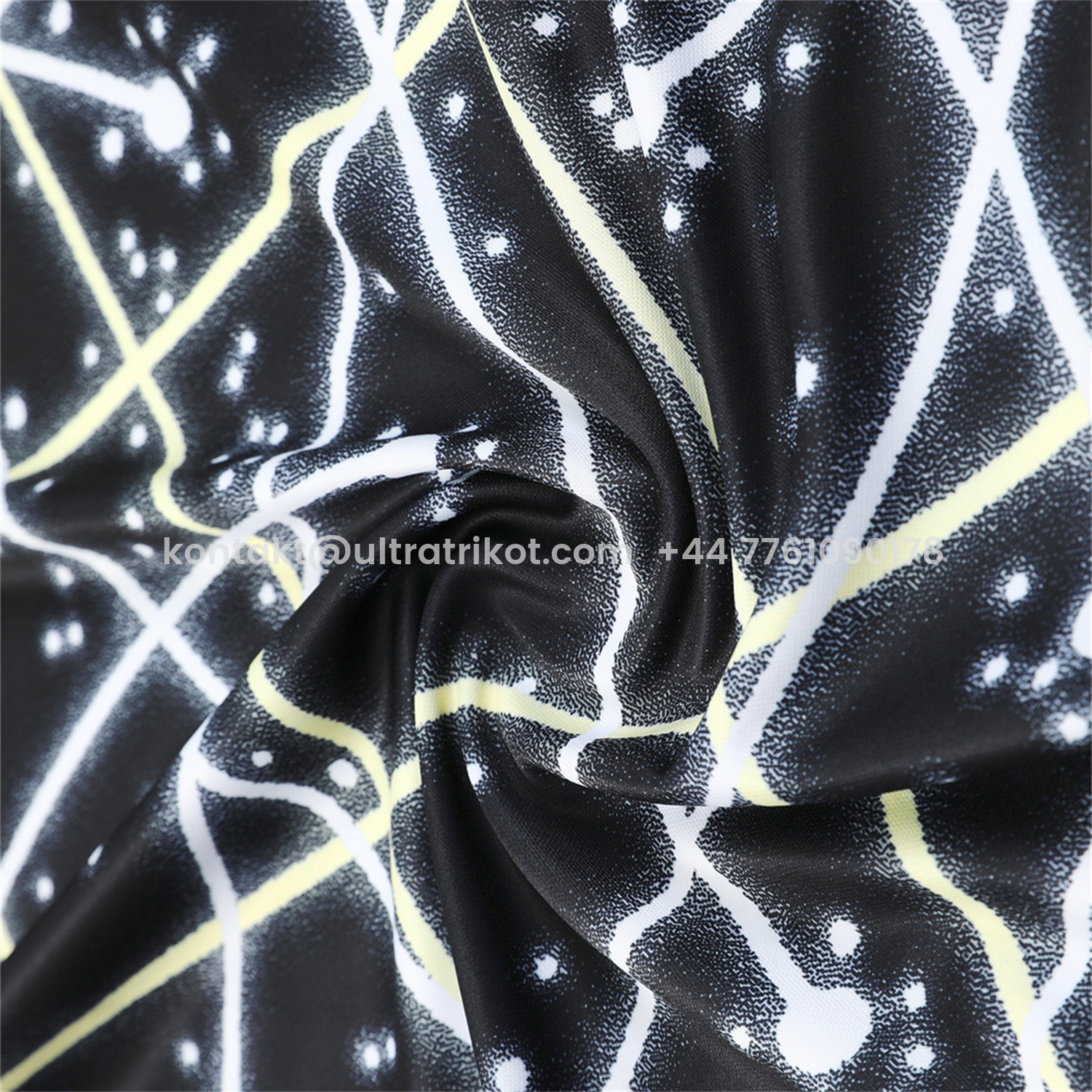 UltraTrikot-C.H.E.L.S.E.A 25-26 Vest Training Set - Yellow Fluorescent Rays Black Vest & Black Shorts