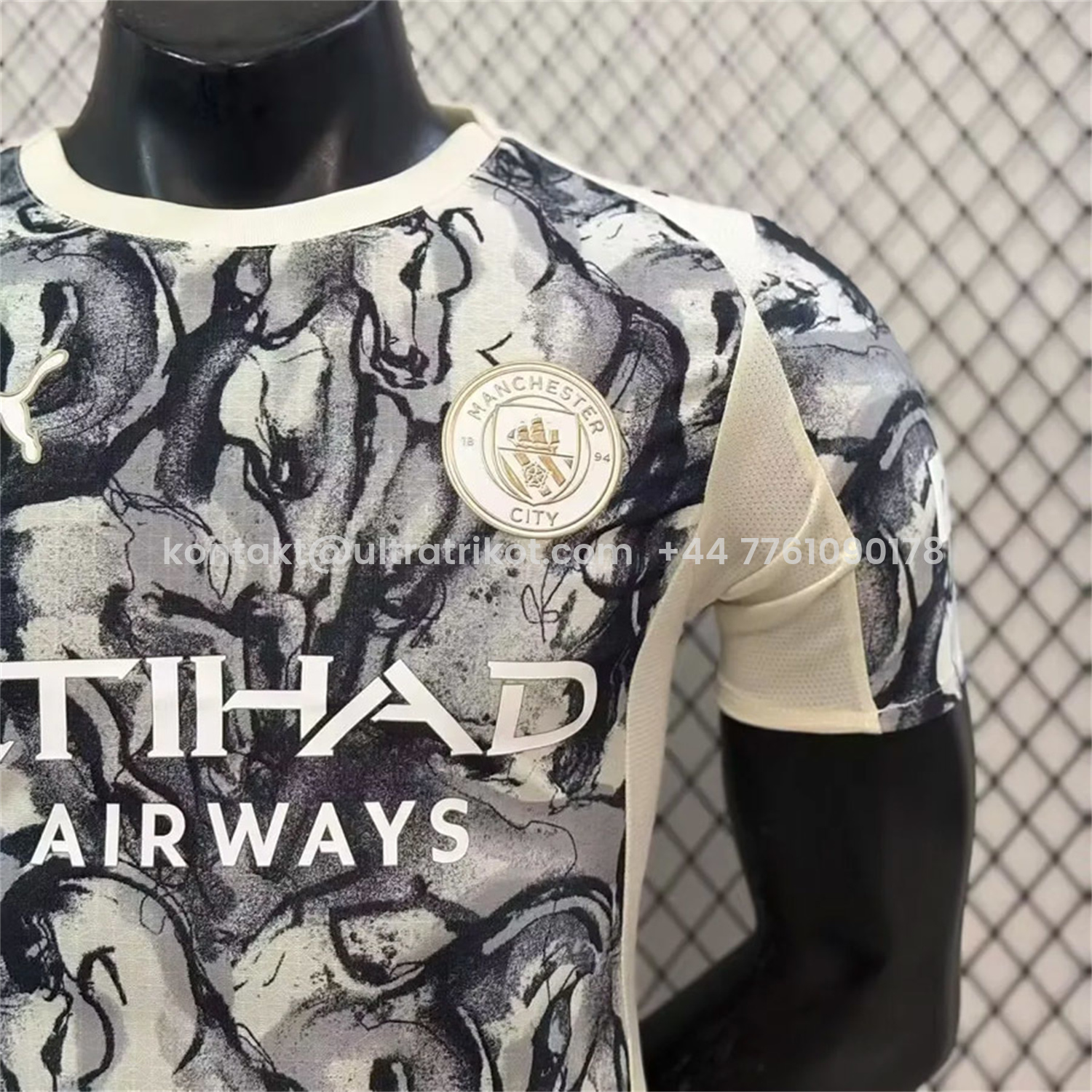 UltraTrikot-Manchester City 25-26 Year of the Horse Ink Painting Special Jersey - Player Version