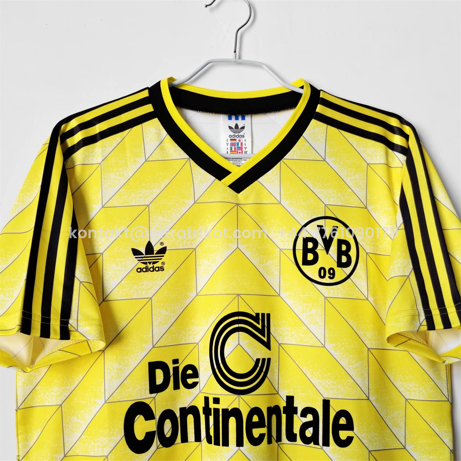 UltraTrikot-Retro Dortmund 1988-89 Home Jersey