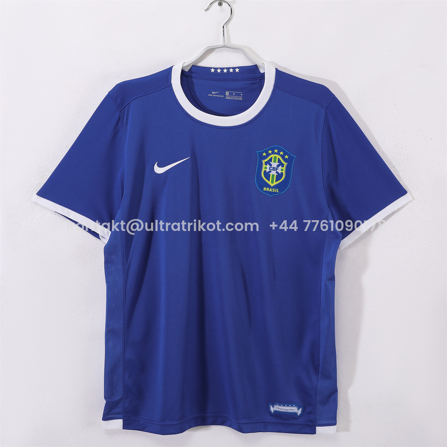 UltraTrikot-Retro Brazil 2006 Away Blue Jersey