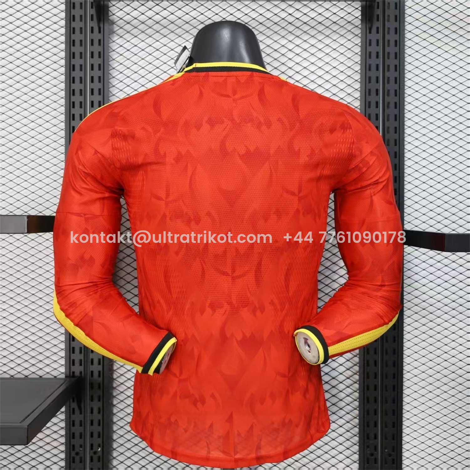UltraTrikot-Belgium 2026 Home Long Sleeves Jersey - Player Version