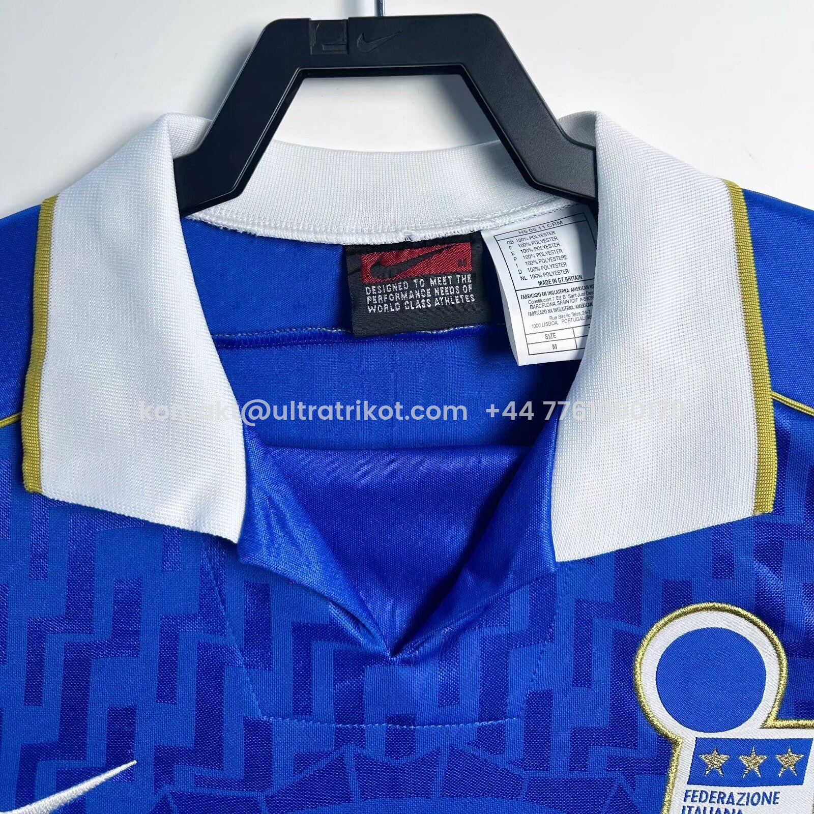 UltraTrikot-Retro Italy 1995 Home Jersey