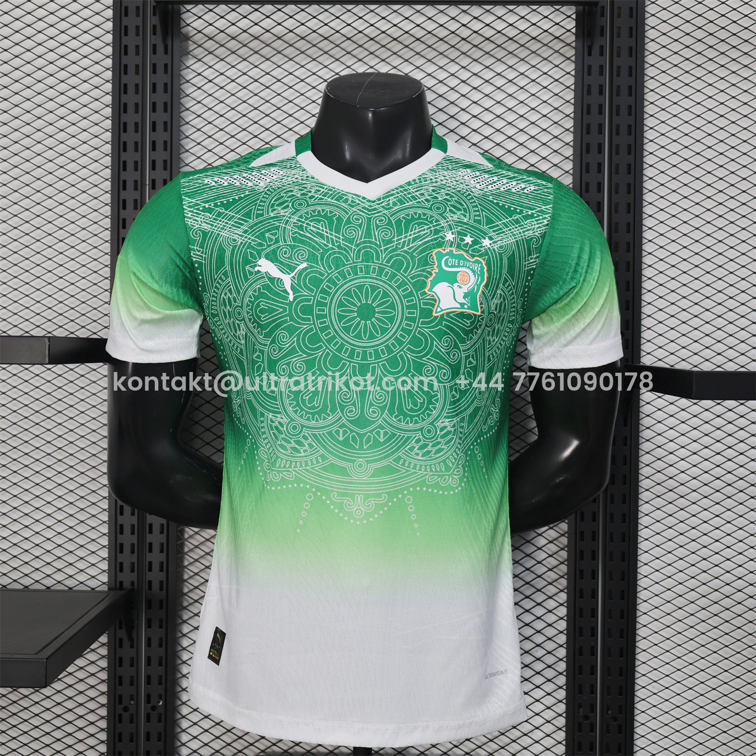 UltraTrikot-Ivory Coast 2026 Green And White Special Jersey - Player Version