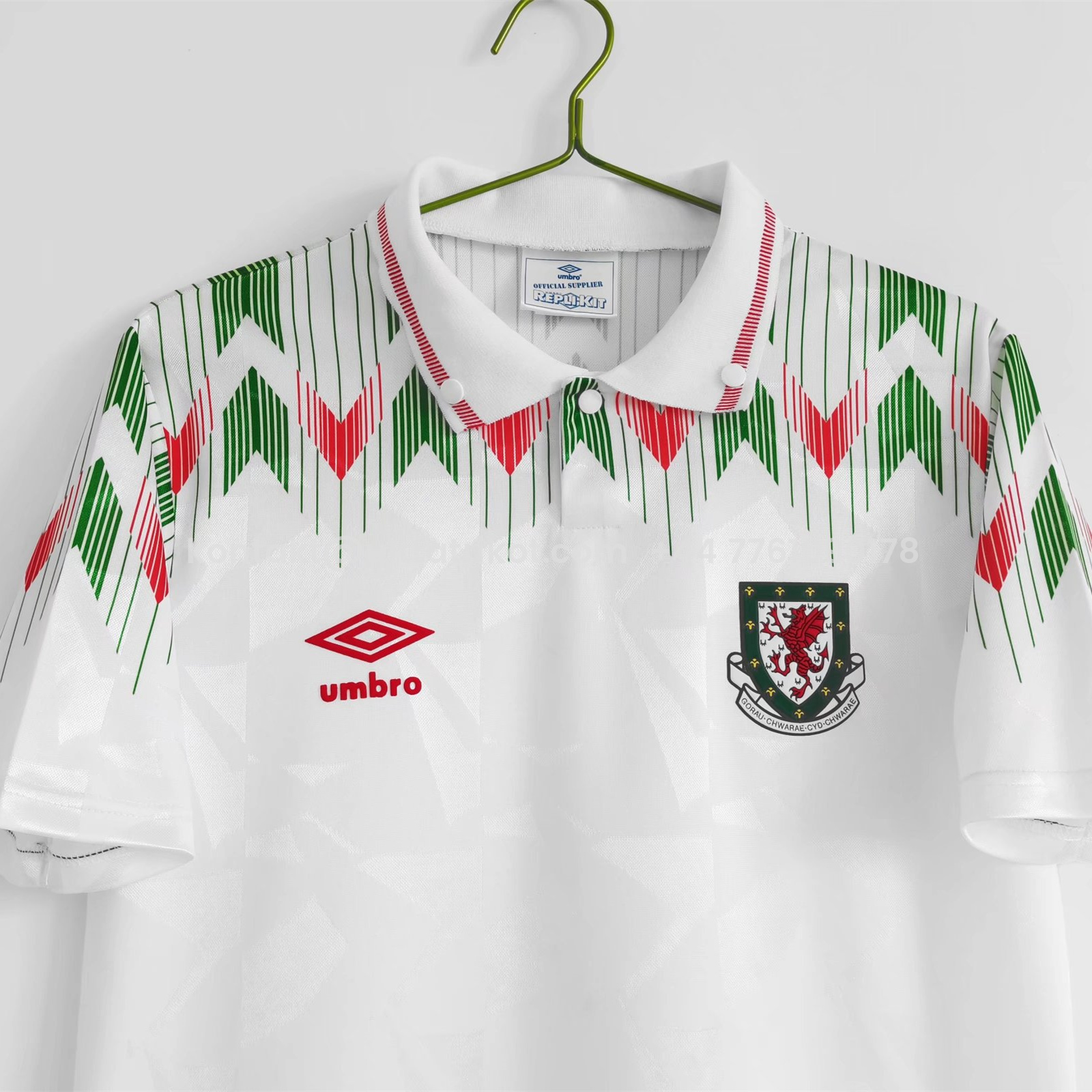UltraTrikot-Retro Wales 1990-92 Away Stadium Jersey