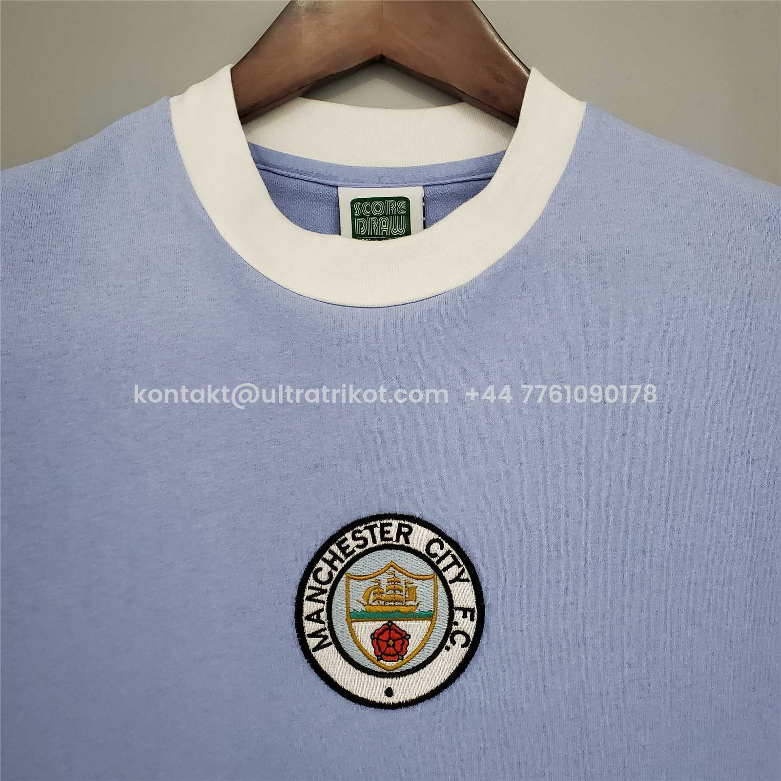 UltraTrikot-Retro Manchester City 1971-74 Home Jersey
