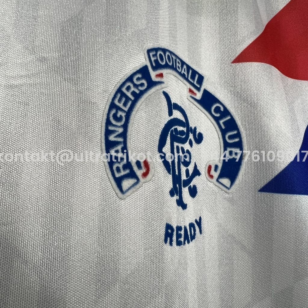UltraTrikot-Retro Glasgow Rangers 1990-92 Away Jersey