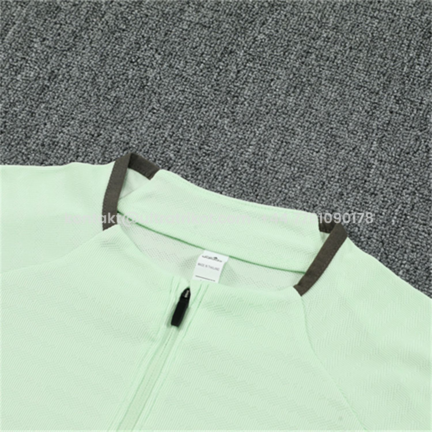 UltraTrikot-Real Madrid 25-26 Long Sleeve Training Set - Player Version - Light Green Top and Khaki Pants