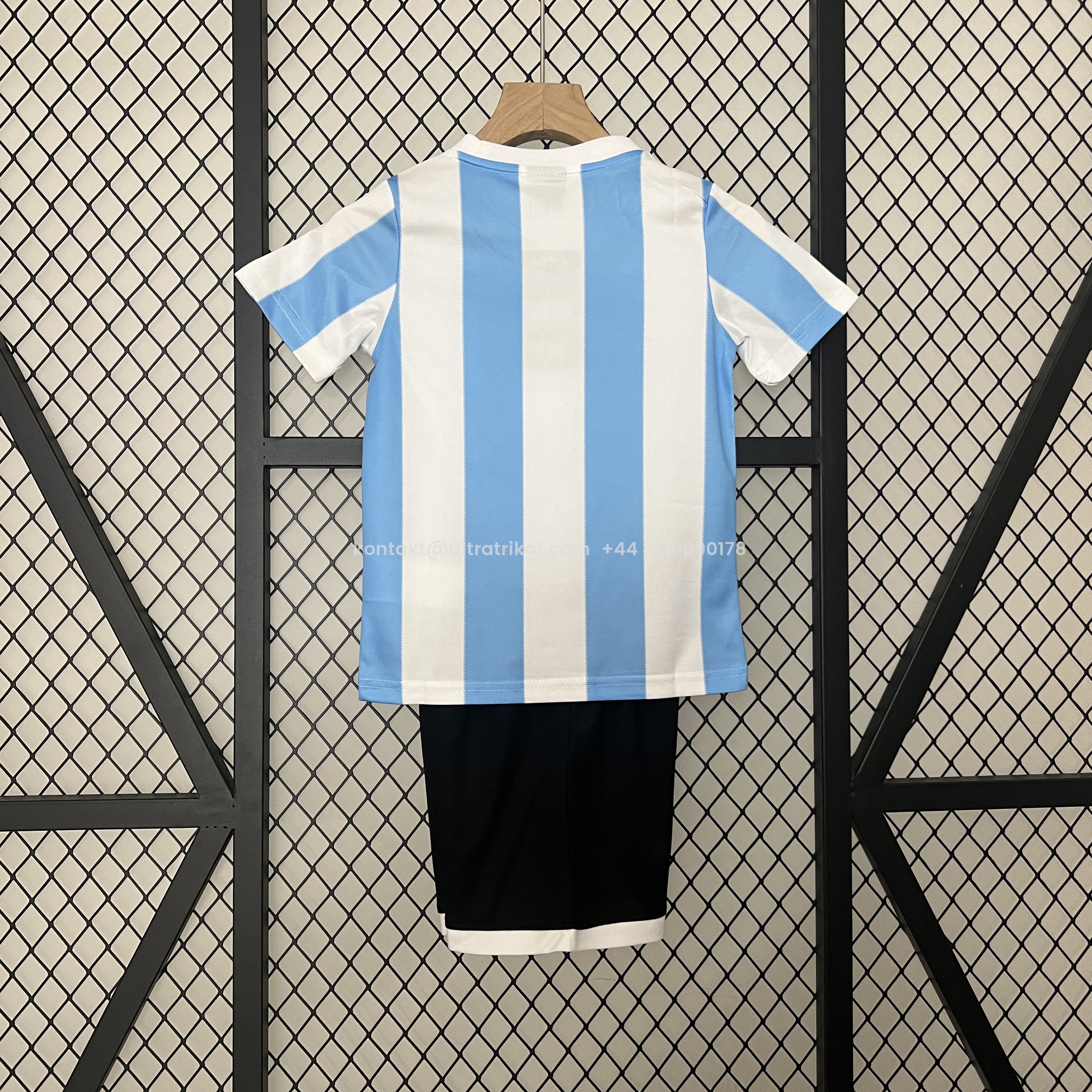 UltraTrikot-Retro Argentina 1986 Home Stadium Kids Kit