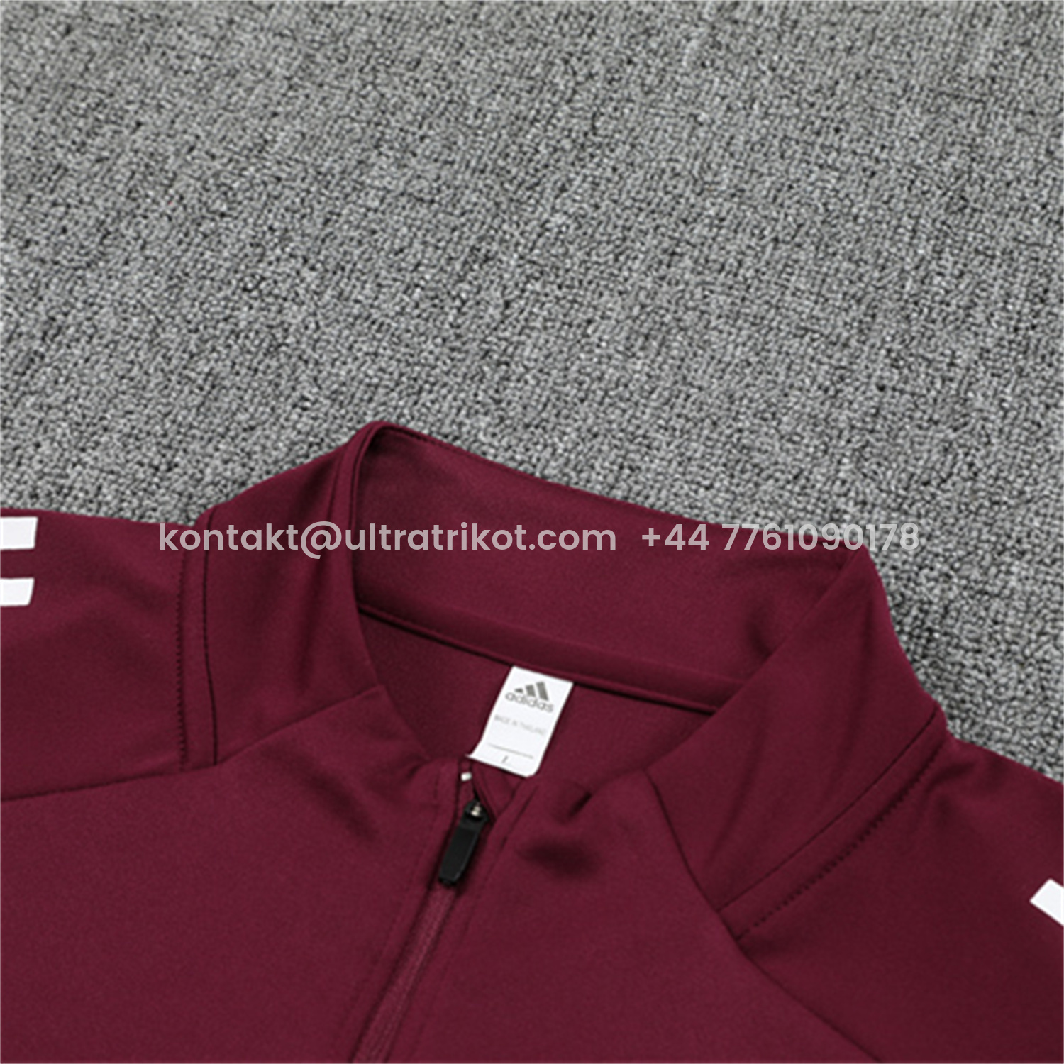 UltraTrikot-Arsenal 25-26 Long Sleeve Training Set - Wine Red Top & Grey Pants